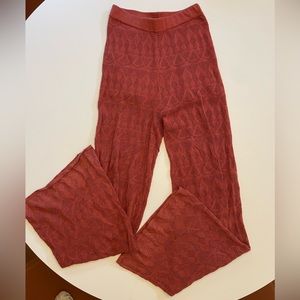 Anthropologie knit wide leg pant